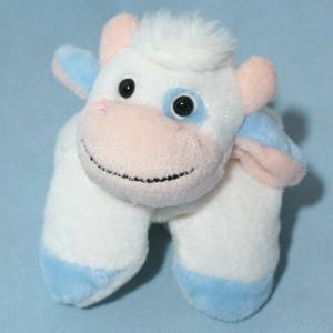 Vache CMP  Doudou bleu et blanc