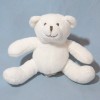 Ours OBAIBI doudou assis blanc
