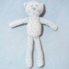 Chat BOUT'CHOU doudou gris étoiles