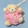 Ours KALOO doudou rose Plume attache tétine