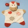 Vache NATURE & DECOUVERTE doudou plat beige