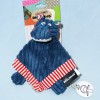 Hippopotame "Hippipos" Les Carrés DEGLINGOS doudou bleu