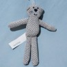 Chat BOUT'CHOU sos doudou gris étoiles bleu