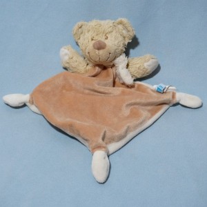 Ours TEX BABY sos doudou plat beige