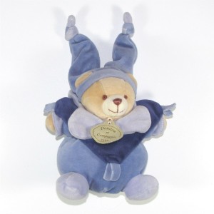 DOUDOU ET COMPAGNIE ours boule bleu