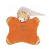 DOUDOU ET COMPAGNIE ours carré plat orange