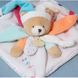 Ours Doudou et Compagnie Unicef blanc et bleu