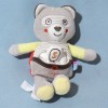 Chat SUCRE D'ORGE sos doudou Cajou beige, mouchoir blanc S