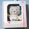 Chat SUCRE D'ORGE sos doudou Cajou beige, mouchoir blanc S