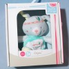 Lapin SUCRE D'ORGE sos doudou Cajou bleu indien