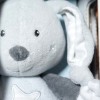 Lapin SUCRE D'ORGE sos doudou peluche gris étoiles