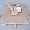 Lapin NATTOU collection "Lapidou" sos doudou carré plat gris