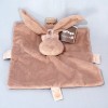 Lapin NATTOU collection "Lapidou" sos doudou carré plat taupe