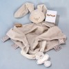Lapin NATTOU collection "Lapidou" sos maxi doudou plat gris