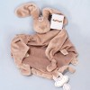 Lapin NATTOU collection "Lapidou" sos maxi doudou triangle plat taupe