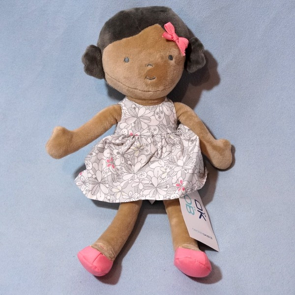 Poupée OBAIBI sos doudou robe fleurs