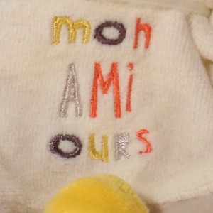 Ours SUCRE D'ORGE sos doudou Tétinou beige