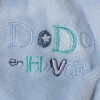 Raton laveur SUCRE D'ORGE doudou plat bleu et gris