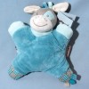 Cheval NATTOU doudou semi-plat bleu Gaston Flatsies