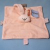 Lapin NATTOU collection "Lapidou" sos doudou carré plat rose saumon
