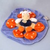 Ane DOUDOU ET COMPAGNIE rond plat bleu et orange