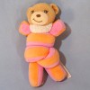 Ours hochet KALOO sos doudou guimauve rose et orange