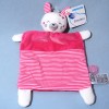 Lapin MOTS D'ENFANTS doudou plat rose