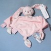 Lapin BOUT'CHOU doudou plat rose