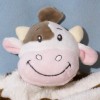 Vache BRIOCHE doudou blanc et beige