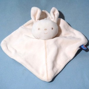 Lapin SUCRE D'ORGE doudou Doumou blanc