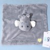 Hippopotame OBAIBI doudou plat gris Pour t'apprendre la tendresse