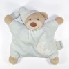 NATTOU doudou ours semi-plat bleu lune et étoile