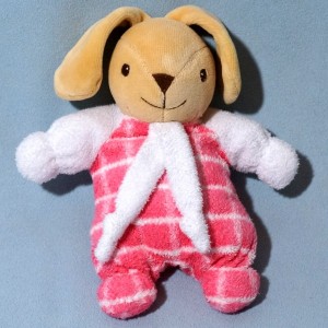 Lapin NOUNOURS sos doudou rose et beige