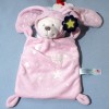 Ours NICOTOY SIMBA doudou plat rose capuche lapin oiseau luminescent