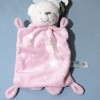 Ours NICOTOY SIMBA doudou plat rose capuche lapin oiseau luminescent
