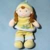 Poupée MOTS D'ENFANTS doudou peluche fille jaune fleur