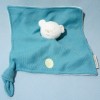 Ours PIOUPIOU & MERVEILLES doudou plat bleu