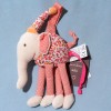 Eléphant DPAM doudou Du Pareil Au Même rose