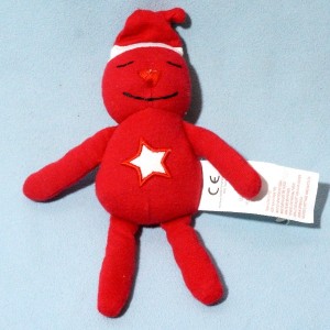 Bonhomme VERTBAUDET sos doudou rouge étoile