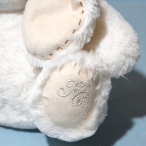 Lapin TARTINE & CHOCOLAT doudou peluche musical blanc écru