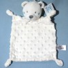 Ours SIMBA KIABI  doudou plat blanc