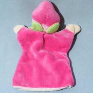 Lutin CMP doudou marionnette rose Framboise