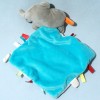 Éléphant NICOTOY SIMBA doudou carré plat blanc