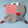 Minnie DISNEY NICOTOY sos doudou carré plat rouge gris et noir nuages