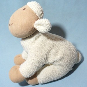 Mouton NATURE ET DECOUVERTES doudou peluche beige