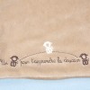 Mouton OBAIBI doudou carré plat blanc écru, tour beige