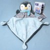 Pingouin MOTS D'ENFANTS doudou plat gris et bleu