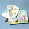 Panda UNICEF Doudou et Compagnie rond plat blanc, jaune et vert