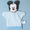 Mickey DISNEY Baby sos doudou marionnette bleu