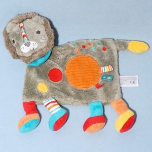 Lion SIMBA doudou plat KIABI gris NEUF